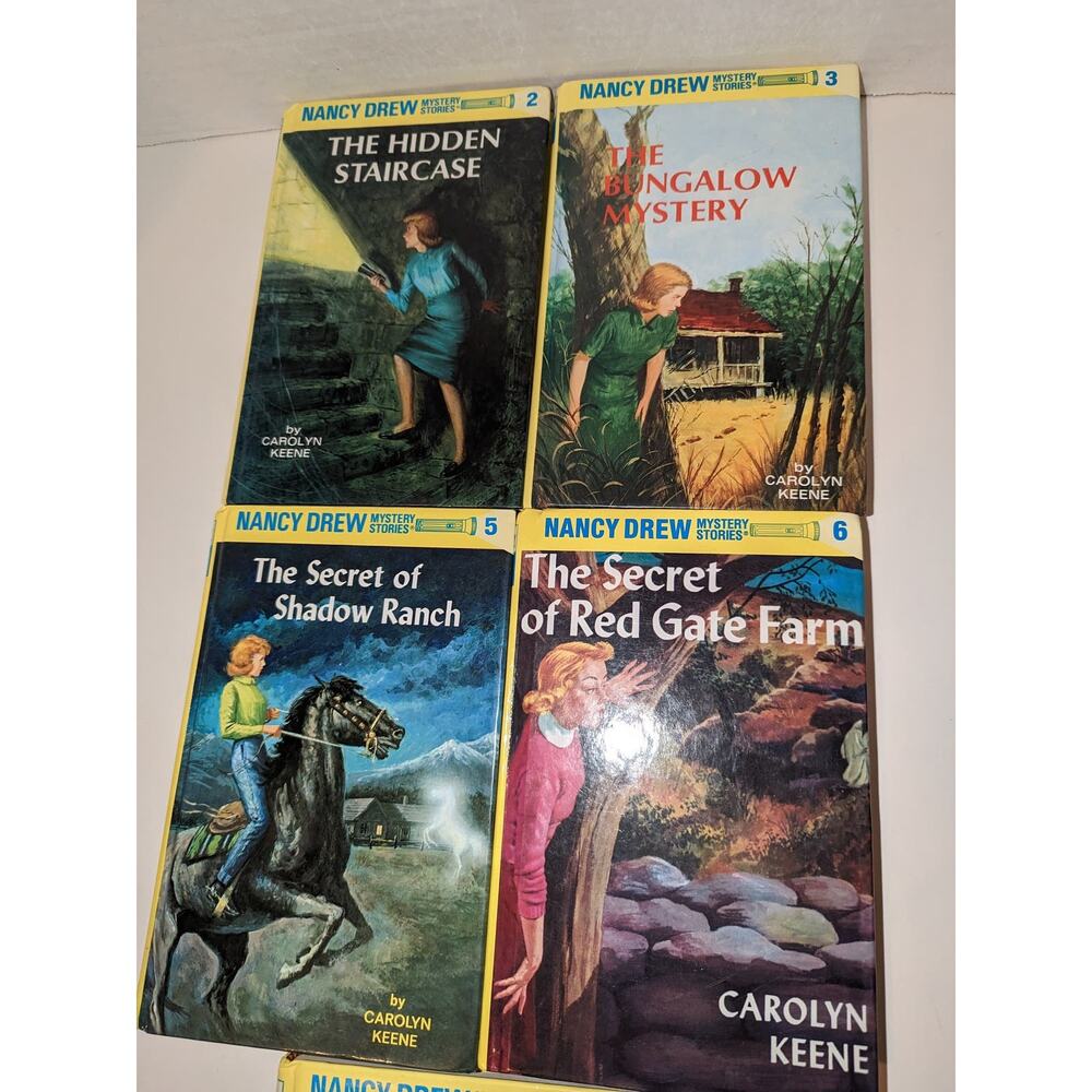 5 Vintage Nancy Drew Mystery HC Books Mint Grosset Dunlap Chapter Teens